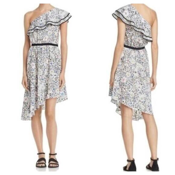 Likely Dresses & Skirts - Likely Contour Daisy One Shoulder Ruffle Dress Size 12 White